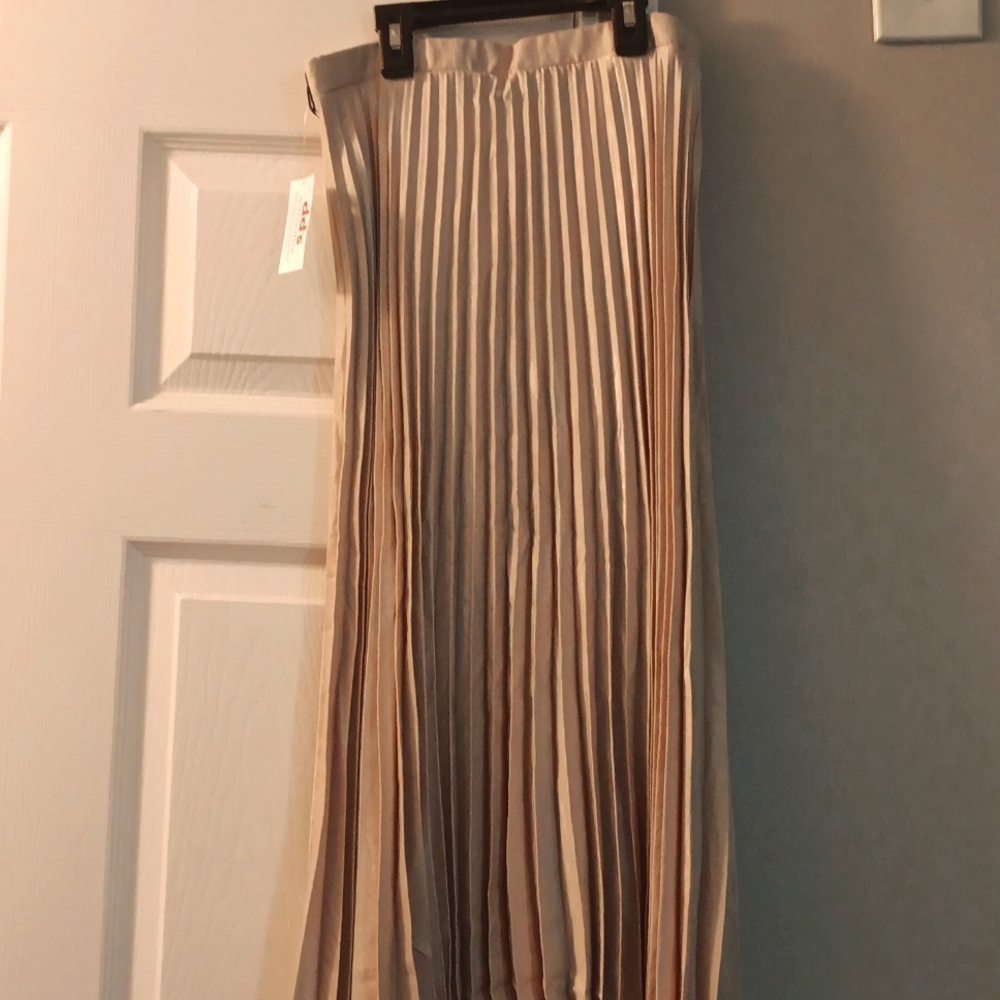 Haute Monde brand size small champagne color skirt.